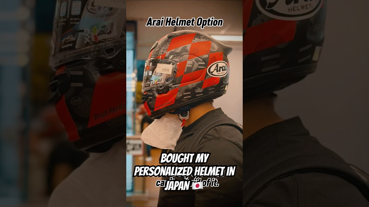 Bought my Personalized Helmet in Japan #shortsfeed #Araihelmet #arai #helmet #bikelife #motolife