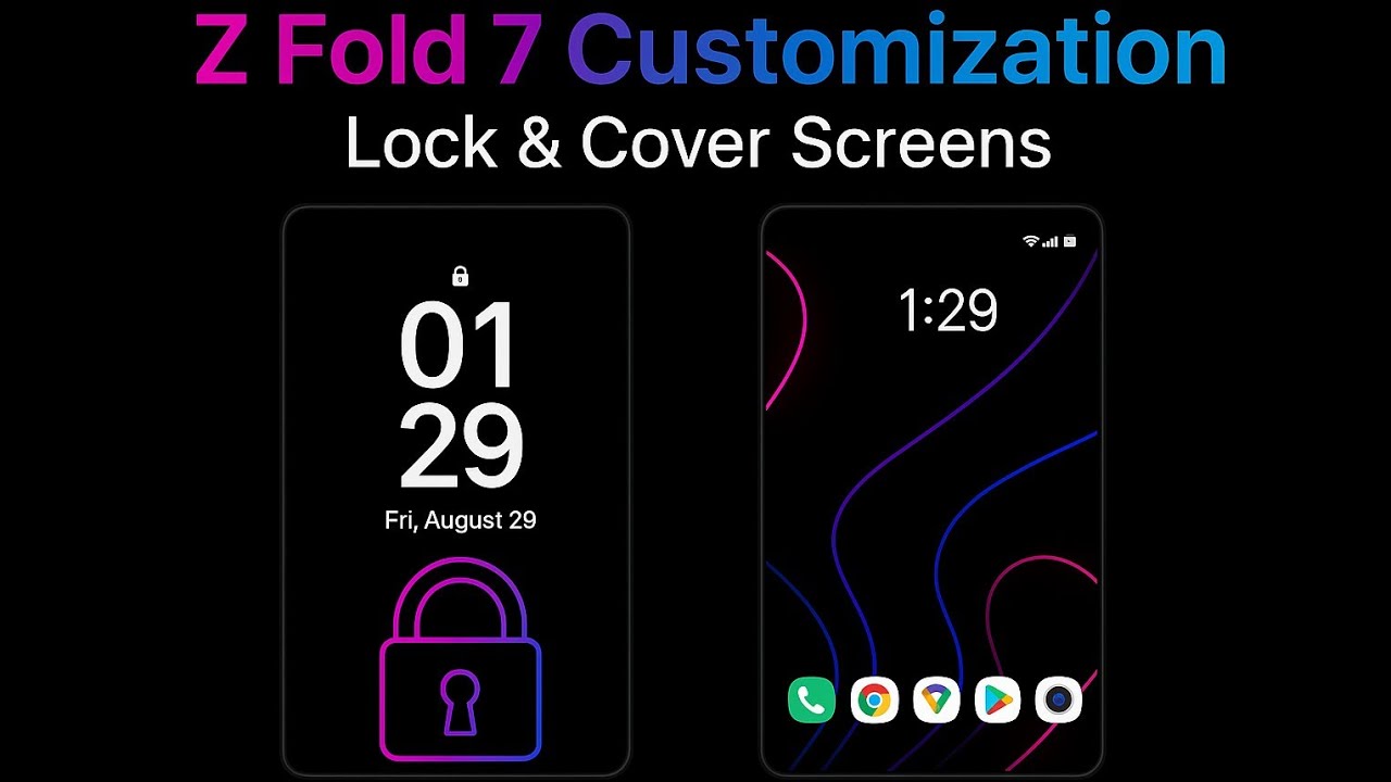 Galaxy Z Fold 7 Customization Part 1: Lock + Cover Screen 