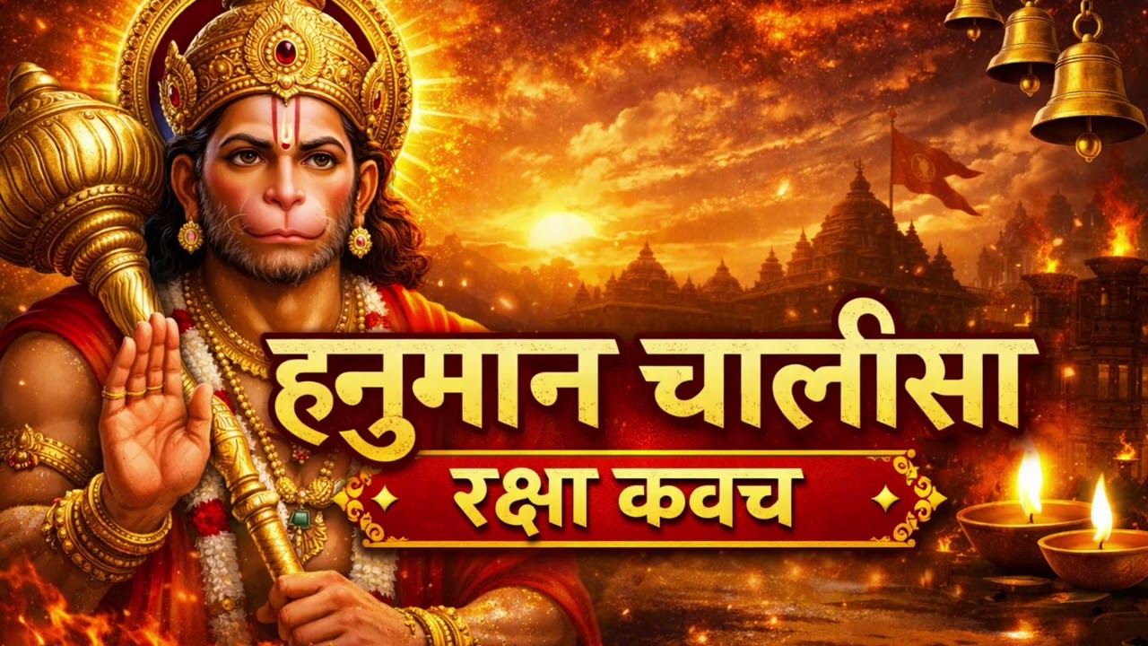 शक्तिशाली हनुमान चालीसा | सभी संकटों से रक्षा कवच | Hanuman Chalisa