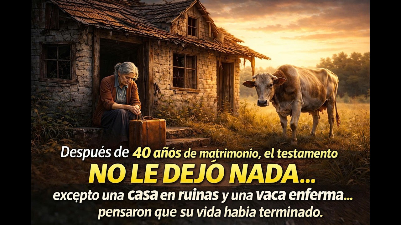 Mujer HEREDA una Casa en Ruinas y una Vaca Enferma pero Vence a Todos