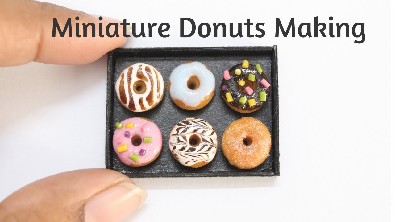 Clay Miniature donuts tutorial|Miniature tutorials|DIY|Donut recipe