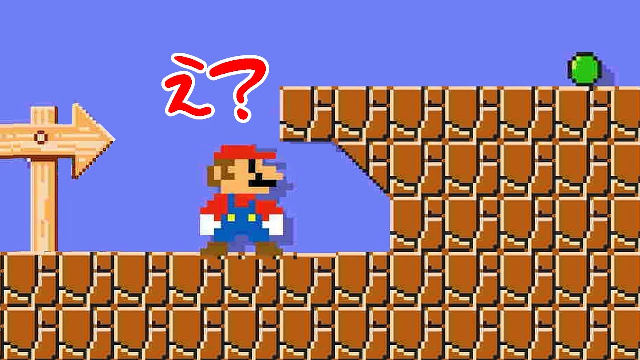 デカマリオで高さ３マスの反り立つ壁！！これ難しいの？？【マリオメーカー2】