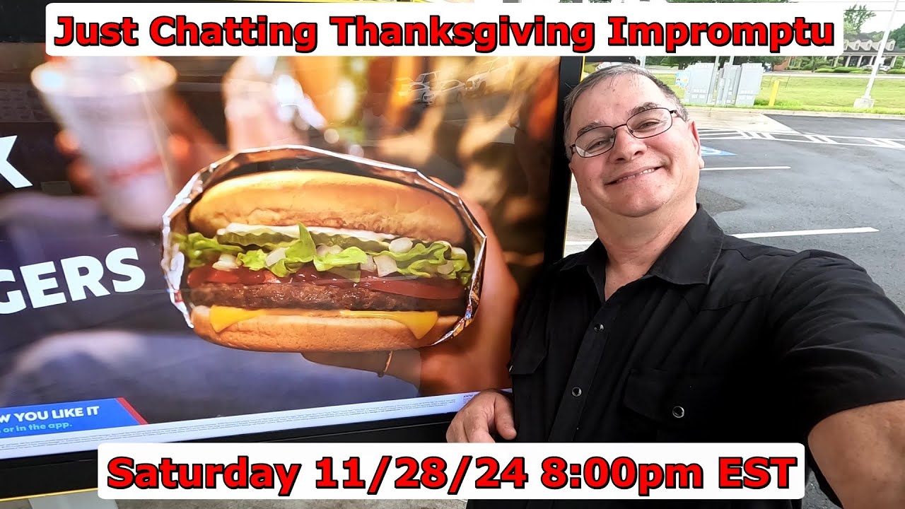 Joe is Hungry Live 11/28/24 8:00PM EST Night Live Stream Thanksgiving Day