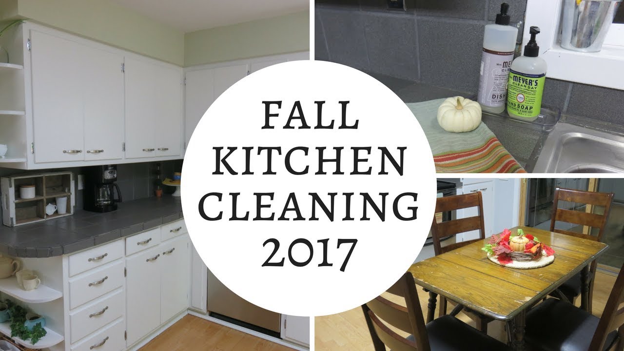 FALL KITCHEN CLEAN WITH ME || 2017 || WEEKLY ROUTINE