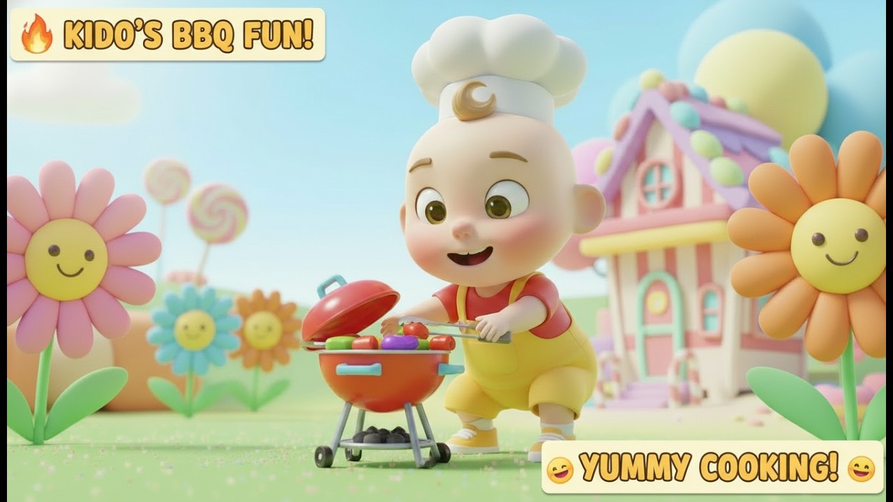 Kido’s Barbecue Cooking 🔥| Nursery Rhymes & Kids Song