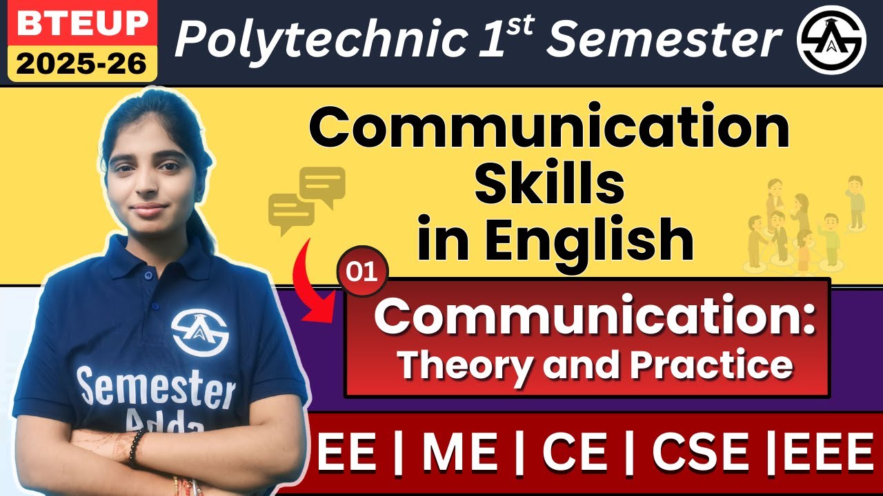Communication Skills in English |  L-01 | U-1 Communication Definition  | Process of Communication