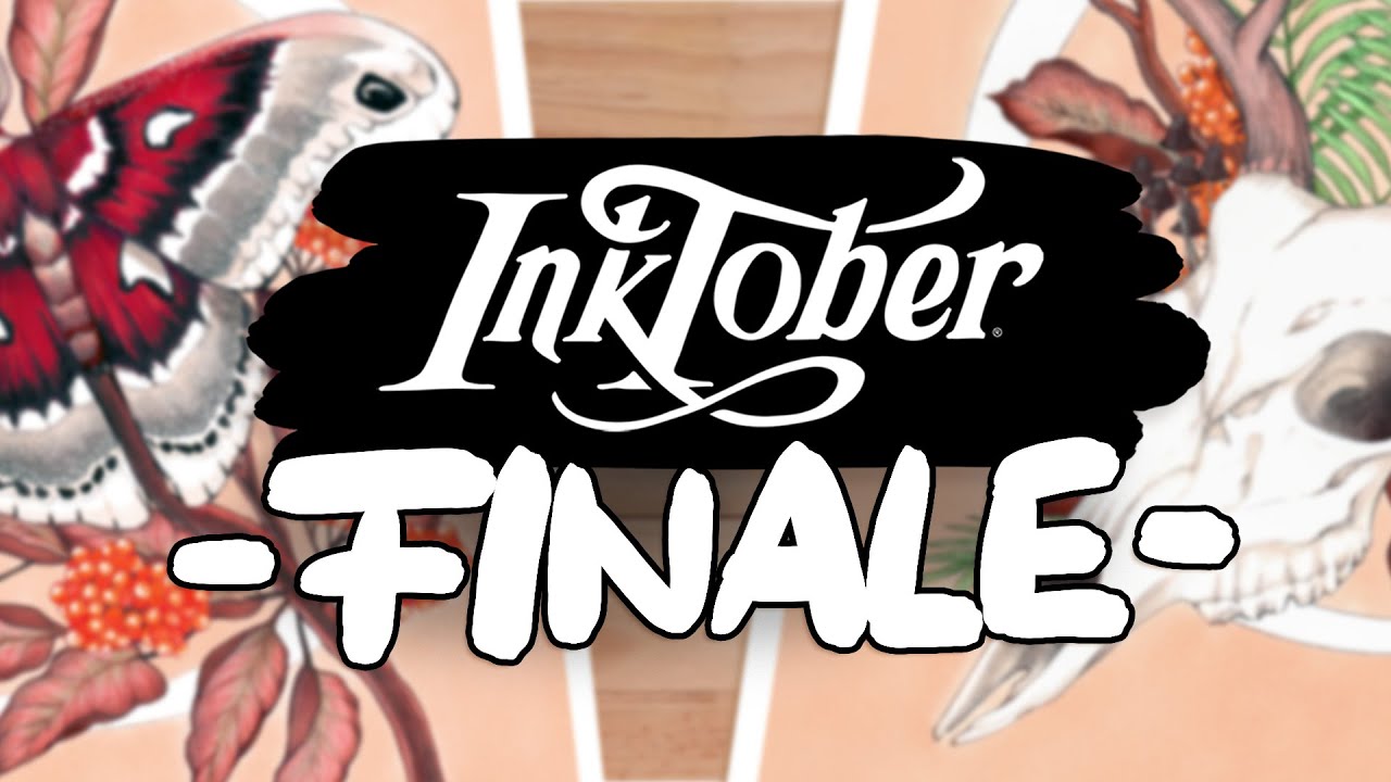 #INKTOBER 2022 Woche 3+4 | Das GROßE FINALE! | COLOR WITH ME +kostenlose Ausmalseiten