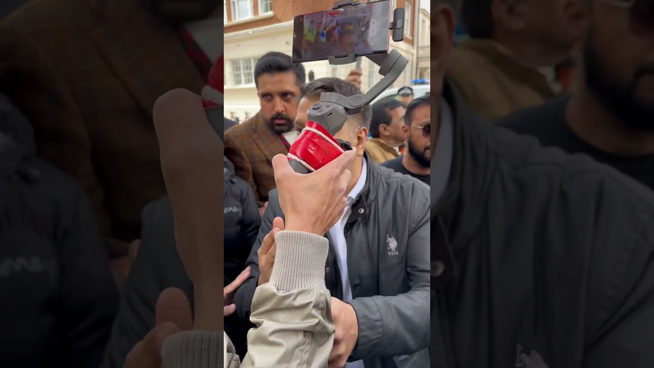 PTI supporters in London protest after Imran Khan arrested