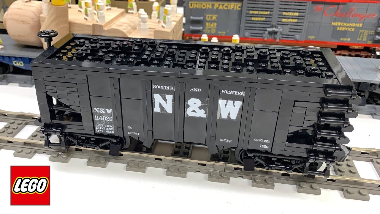 Brick Model Railroader Hopper Car  - 8 Wide LEGO Trains