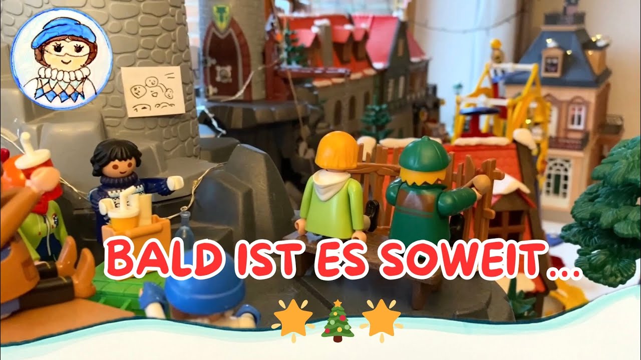 Der Aufbau! 🌟Weihnachtsmarkt 2023 mit Burgruine 🎄🎅🏼🎄