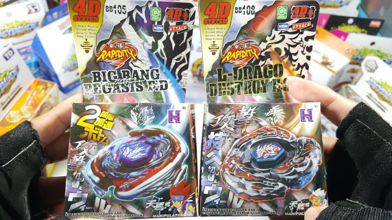 ME ESTAFAN! RAPIDITY BIG BANG PEGASIS Y L-DRAGO DESTROY UNBOXING | Beyblade Metal | Victor Cajal
