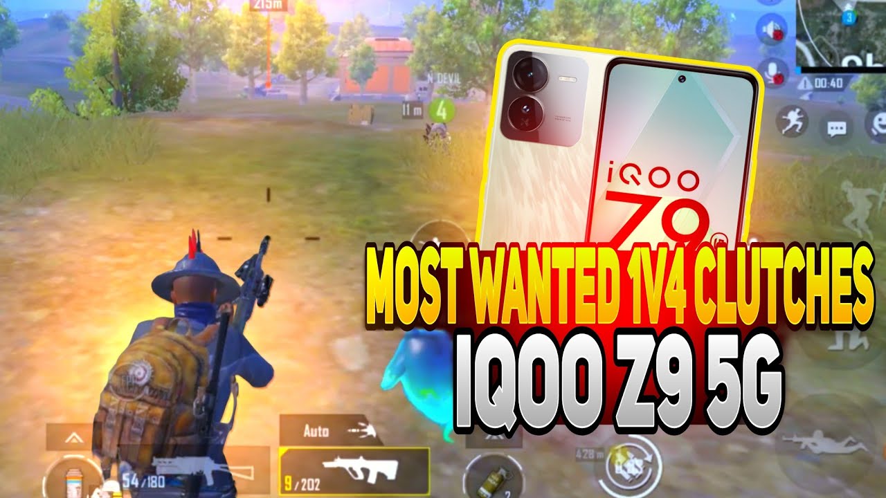 Most wanted 1v4 clutches in bgmi 🔥 iQOO Z9 5G 🔱 