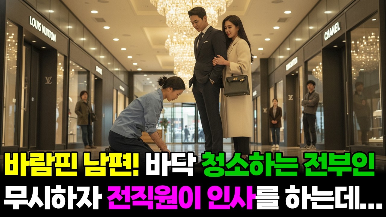 바람핀 남편과 이혼 후 백화점 바닥청소하는 나를 무시한 전 남편과 내연녀...잠시 후 전 직원이 인사를 하는데...ㅣ노후사연ㅣ감동사연ㅣ사연라디오ㅣ오디오북ㅣ실화사연ㅣ