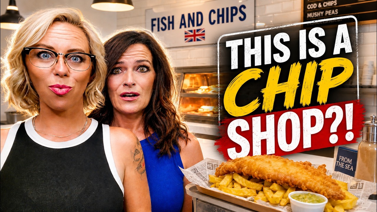 American Couple Reacts: First Look Inside a UK Fish & Chip Shop! We NEED These In America!