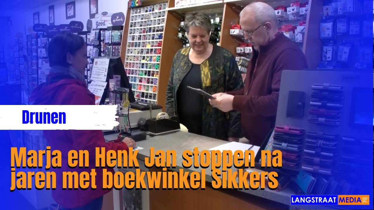 Marja en Henk Jan stoppen na jaren met boekwinkel Sikkers