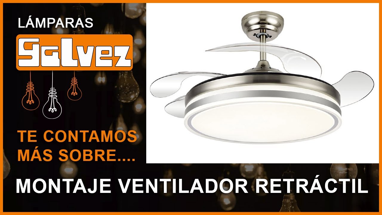 Montaje ventilador retráctil