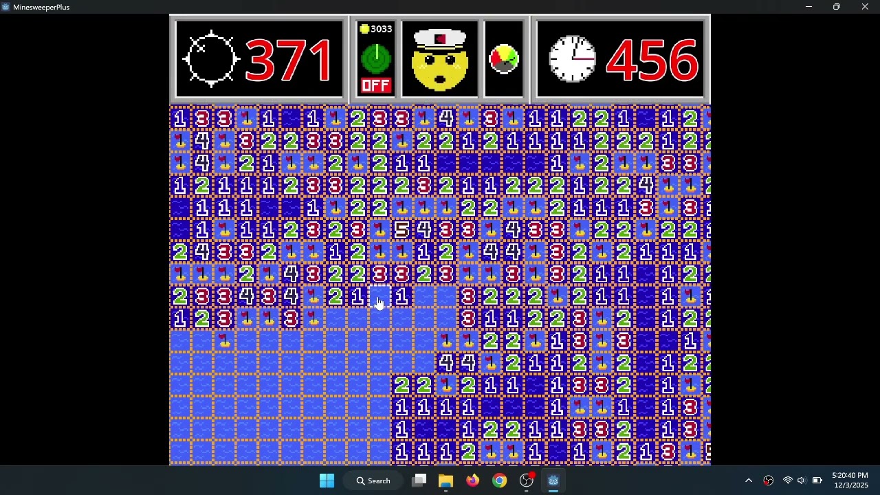 Minesweeper Plus - Big One 777 mines in 14:35.479