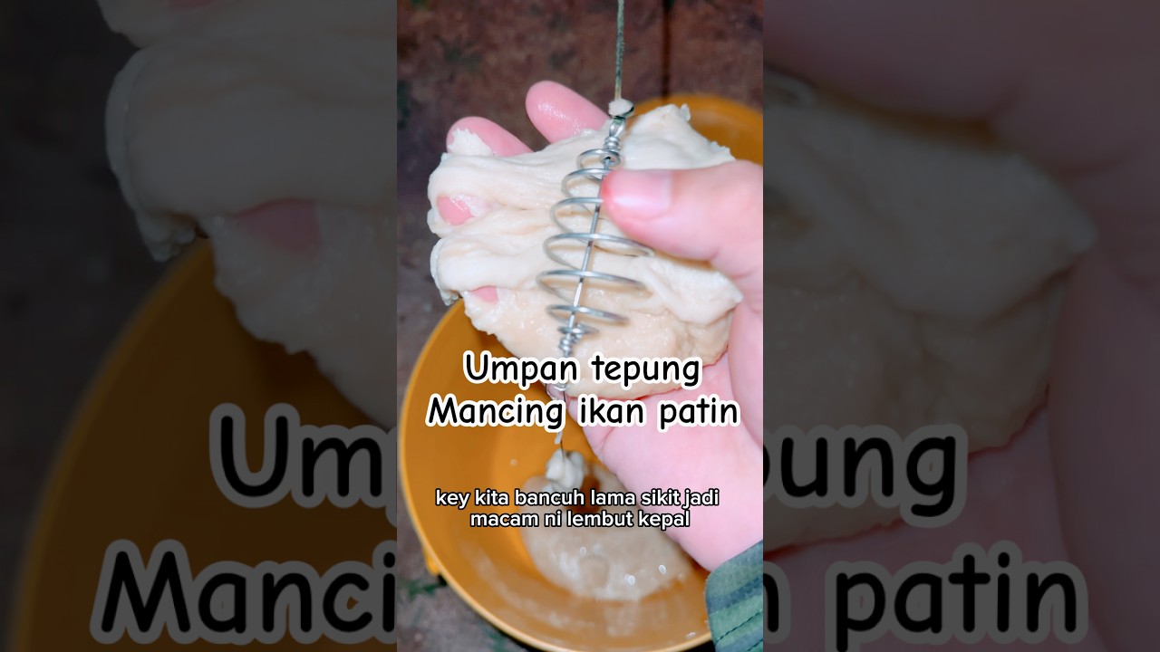 Umpan tepung Mancing ikan patin #greenbait