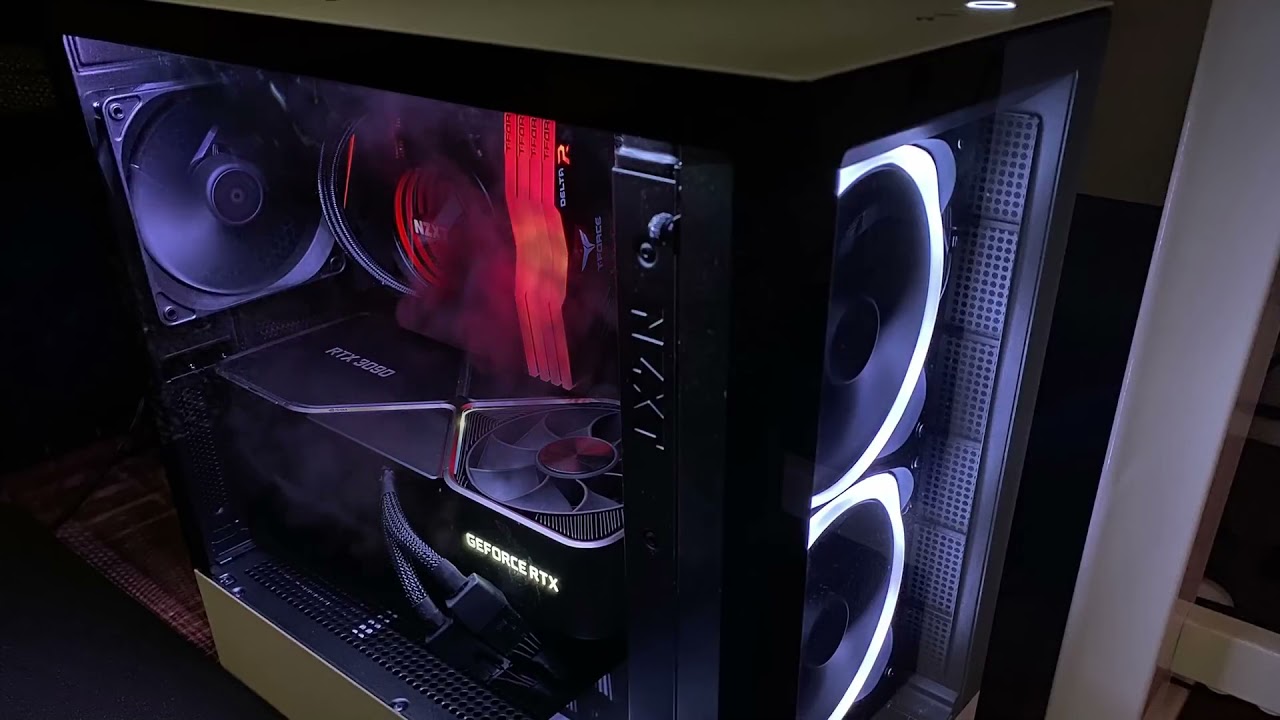 Nvidia RTX 3090 BF of GPU Fire 🔥[ GPU cooling fan locked up ]