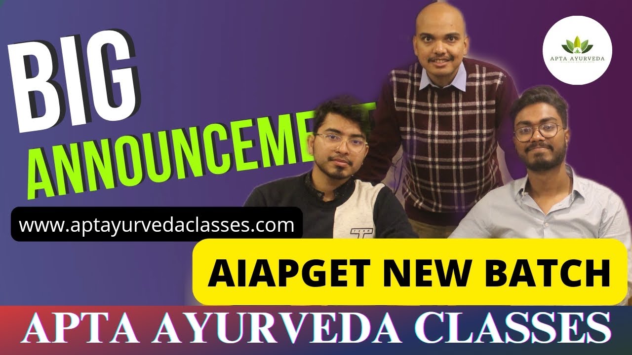 EVERYTHING ABOUT AIAPGET COACHING | NEW BATCH  #aiapgetnewbatch #ayurvedapgpreparation