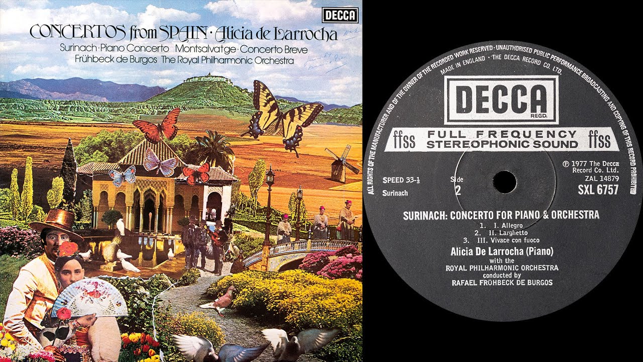 Surinach - Piano Concerto (De Larrocha, Fr&uuml;hbeck De Burgos (vinyl: Sumiko, Graham Slee, CTC 301)