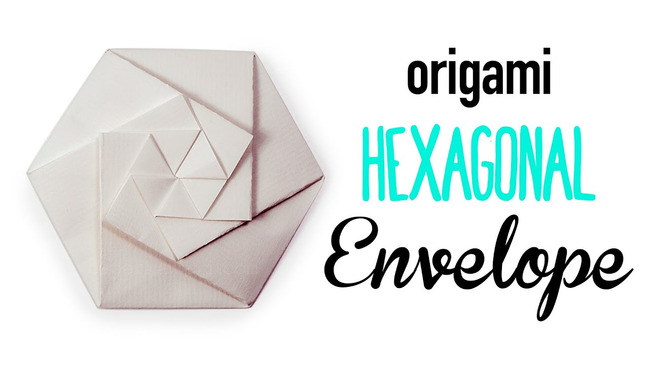 Origami Hexagonal Envelope / Pouch Tutorial - DIY - Paper Kawaii
