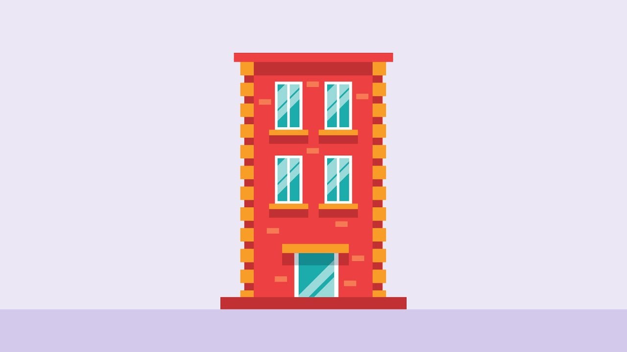 How to draw a Building Step by Step | Building Drawing Lesson