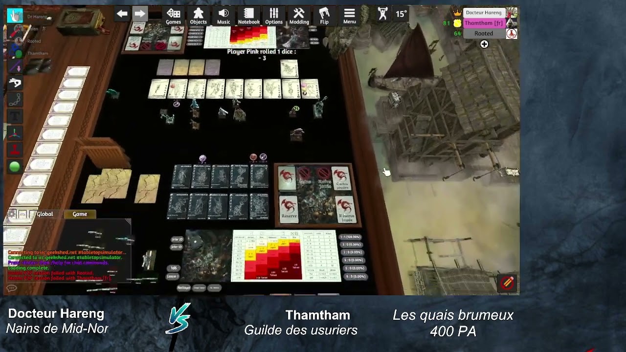 Confrontation : Partie avec Thamtham, plein de Mid Nor.