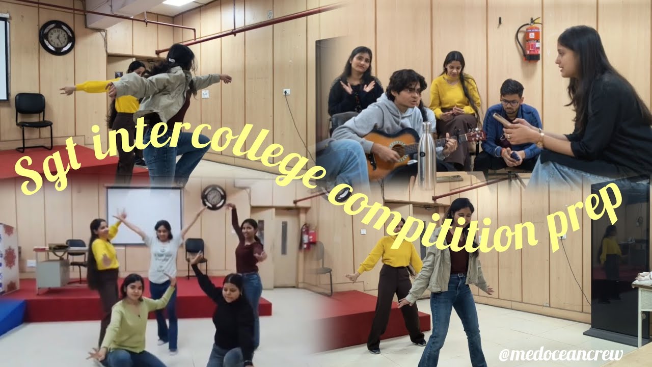 SGT intercollege compitition preparation|physiovibe expo 2026 vlog| #pdunippd #sgtuniversity #dance