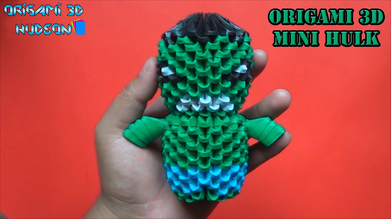 Origami 3D Mini Hulk