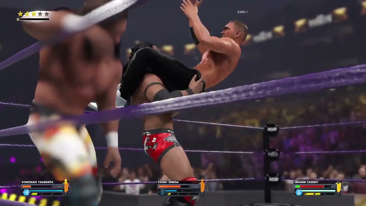 WWE 2K24-AEW UNIVERSE MODE- DYNASTY PPV - REALISTIC GAMEPLAY