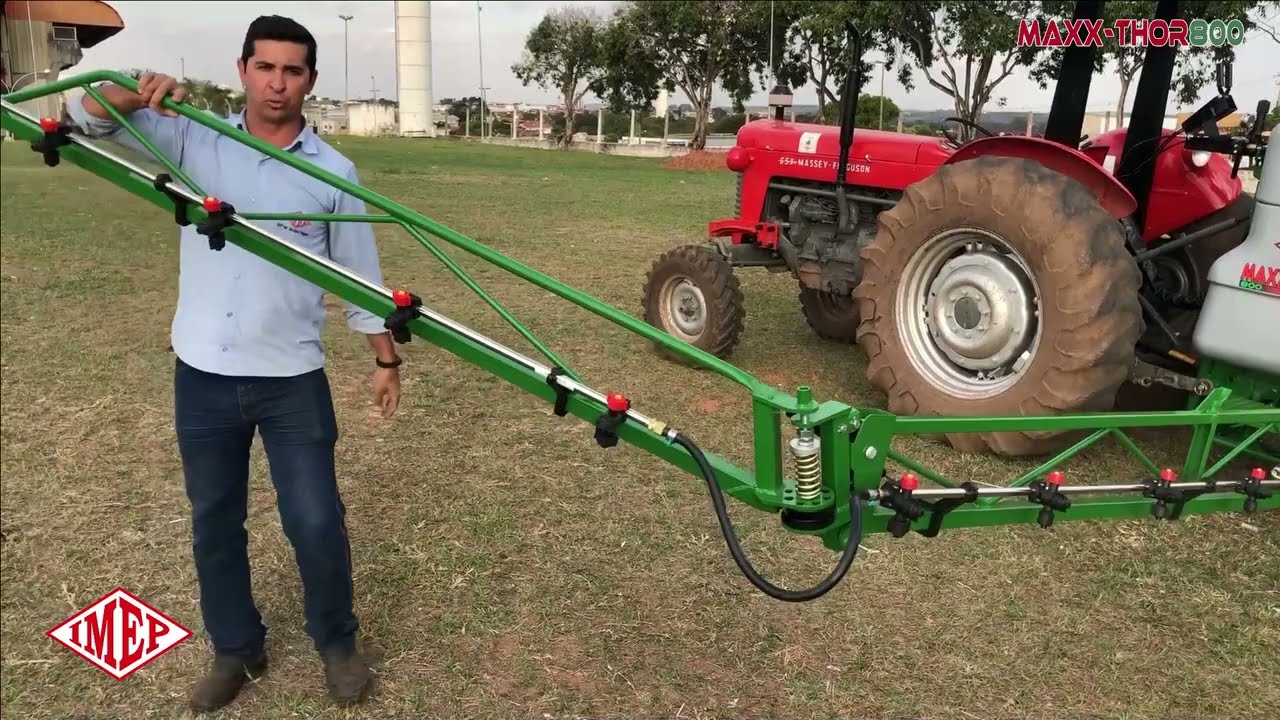 Pulverizador de Barras Hidráulico 600 / 800 / 1000 litros IMEP - Demonstração e Instruções