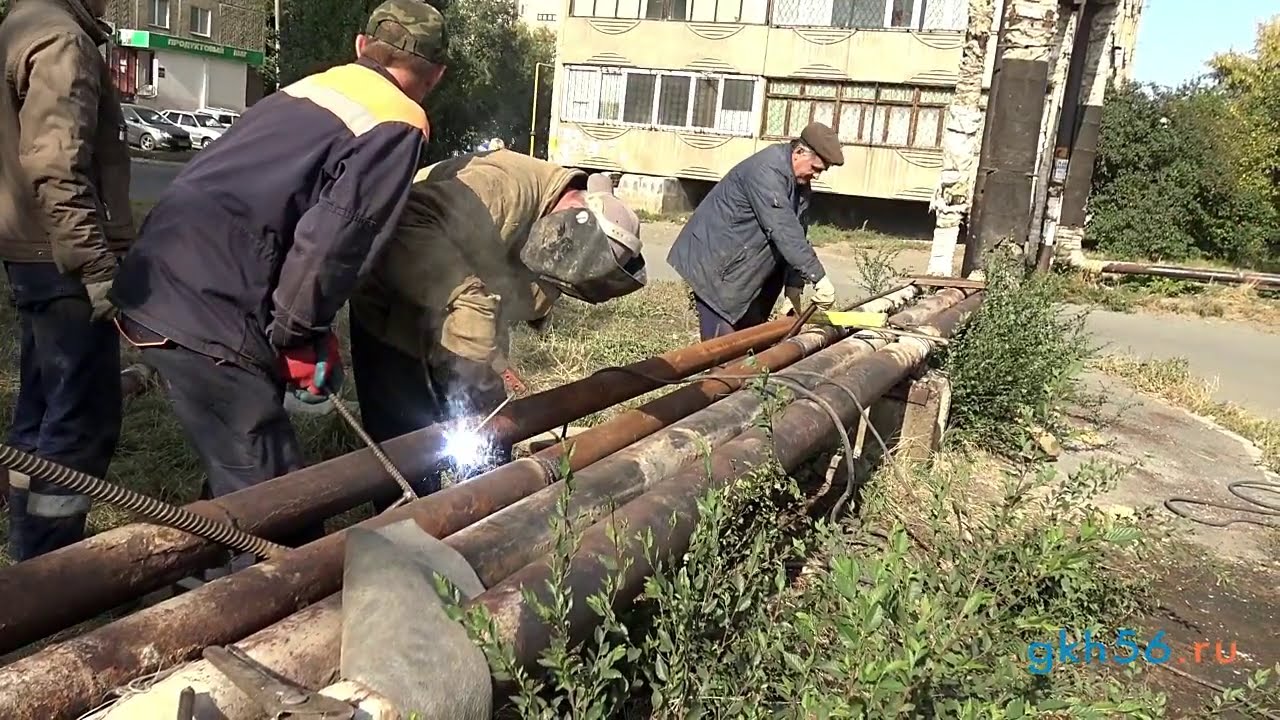 Ликвидация порыва теплотрассы Комарова 7 (25 сентября 2020)