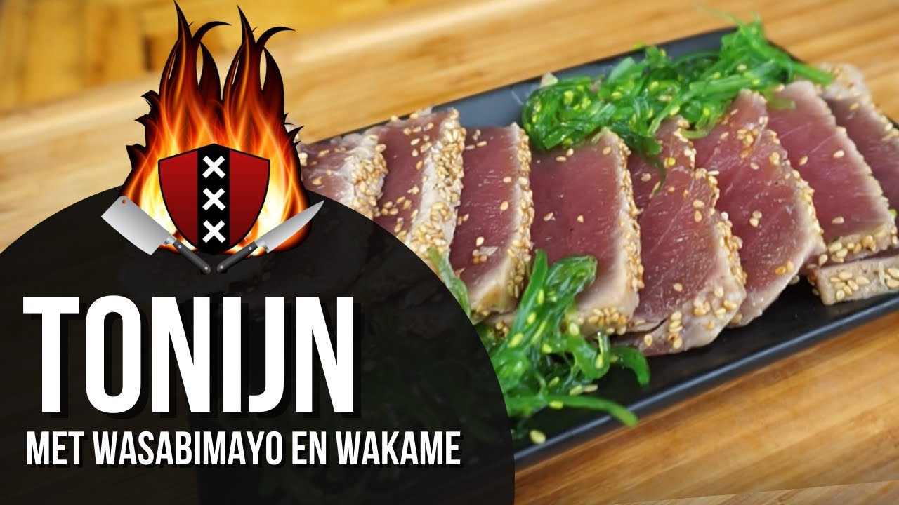 TONIJN TATAKI met wasabimayonaise - #2 | Tunasteak with wasabimayonaise | Maguro Tataki | まぐろたたき