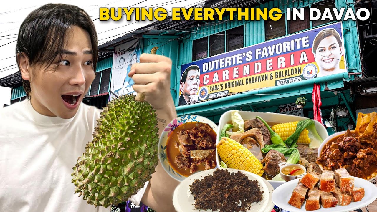 BUYING EVERYTHING IN DAVAO (Famous Food Restaurants)