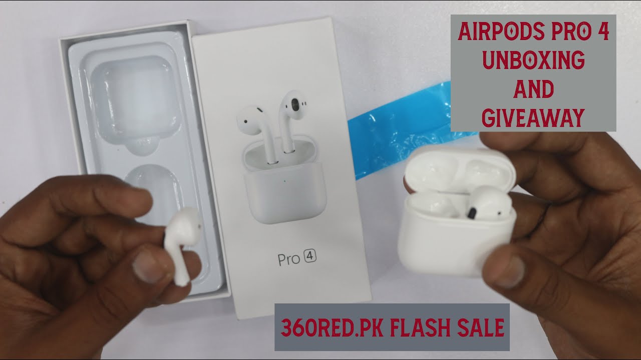 Airpods Pro 4 Unboxing + Giveaway | 360Red Flash Sale Price