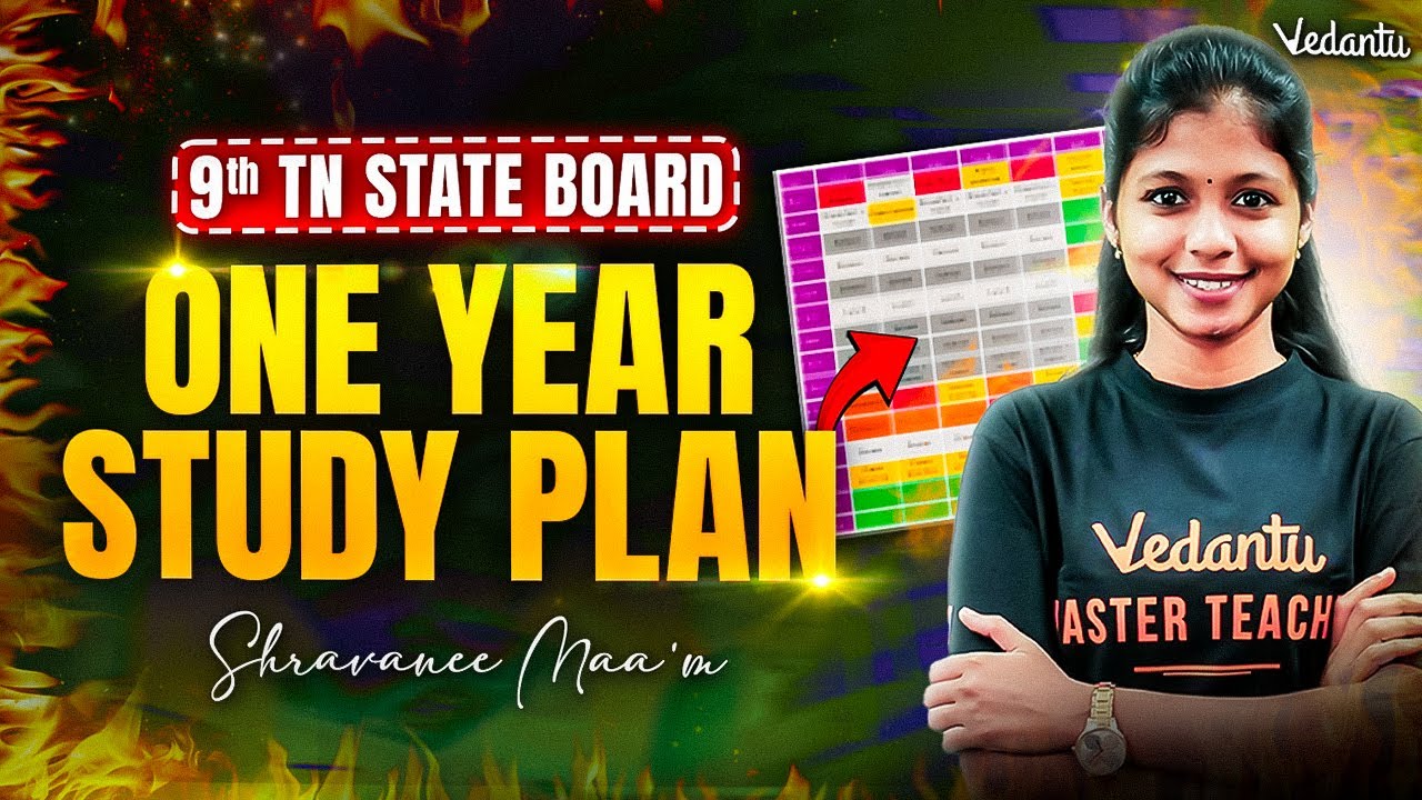 9th ONE YEAR Study Plan | TN State Board | Shravanee Ma'am