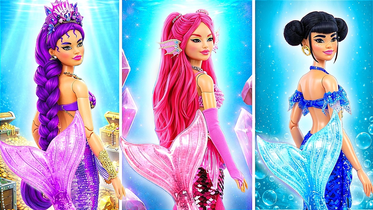 K-Pop Demon Hunters Glow Up into Mermaids! 18 Fashion DIYs for Dolls