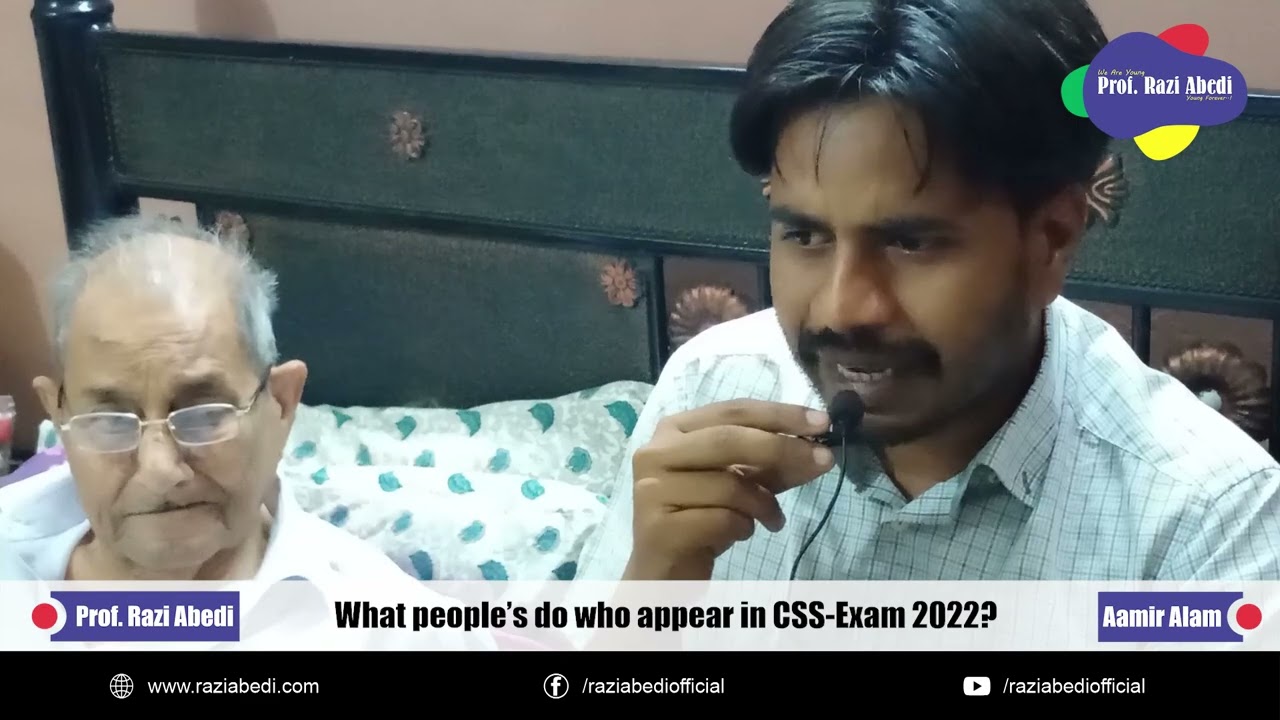 Best of Luck for CSS Exams | Razi Abedi | 2022