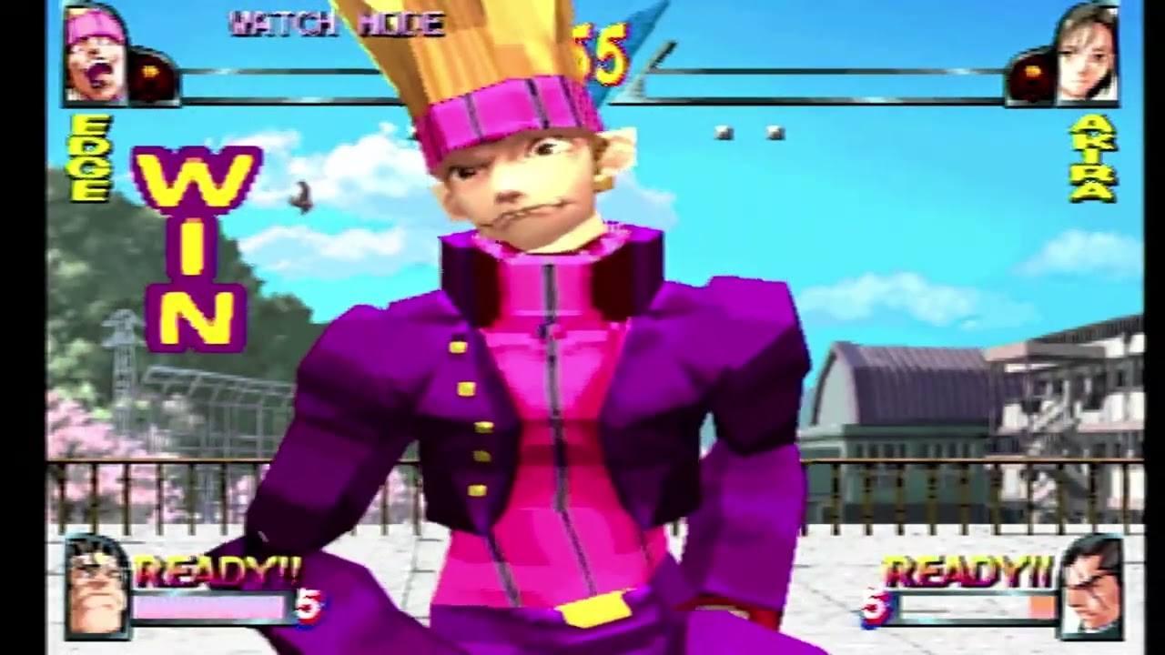 Rival Schools(PS1)-Edge/Gan vs Akira(Unmasked)/Daigo