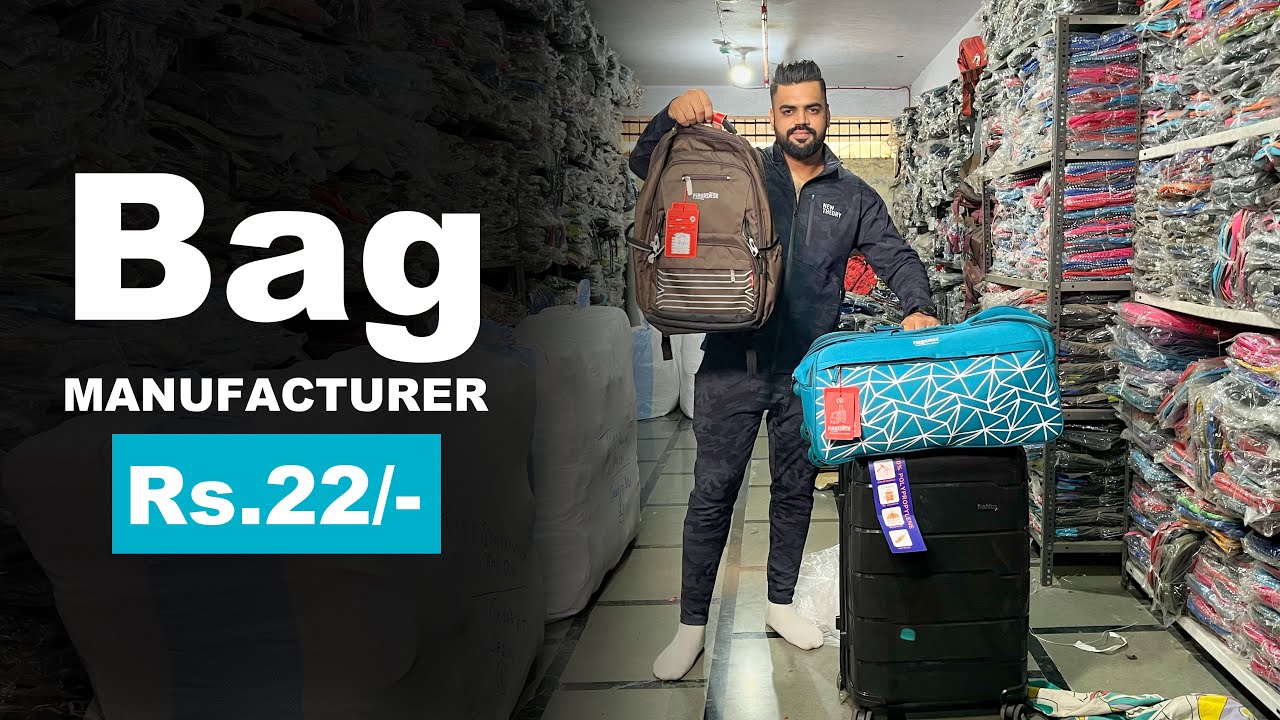 Bag Manufacturer 22₹ | School bag,tiffin bag,Trolly bag Wholesale / kk traders