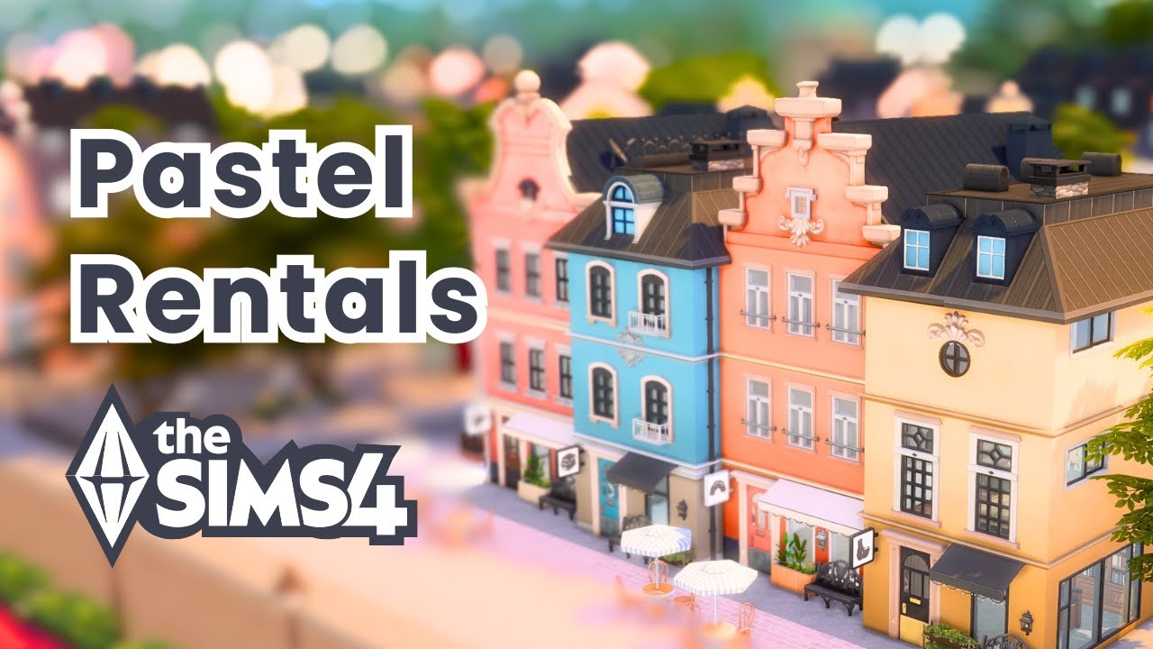 Colorful Townhouse Apartments 🏙️| Sims 4 Speed Build (No CC, No Talking)
