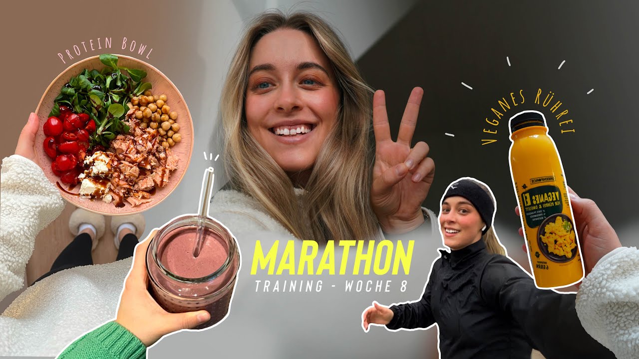 MARATHON TRAINING | Woche 8: Halbmarathon, Food Diary + Regenlauf