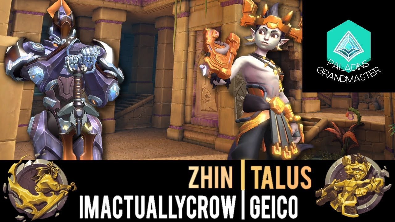 Paladins Grandmaster | Duo Flanks are OP : Zhin & Talus (Geic&ouml; & imactuallycrow)