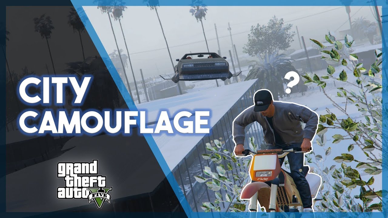 GTA 5 Online | City Camouflage in the Snow!! (Blade Runner Recreation, Chases, and Funny Moments)