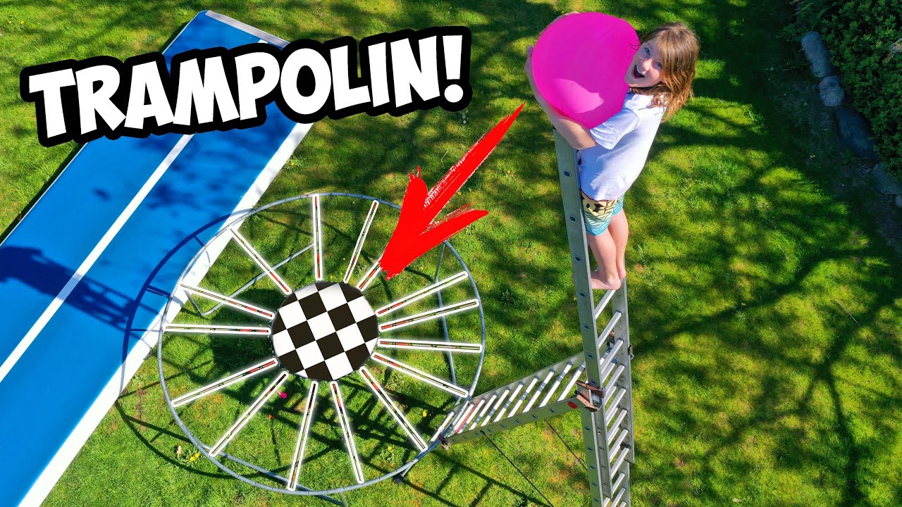 Gefährlichstes TRAMPOLIN vs RIESEN WASSERBOMBE 2!