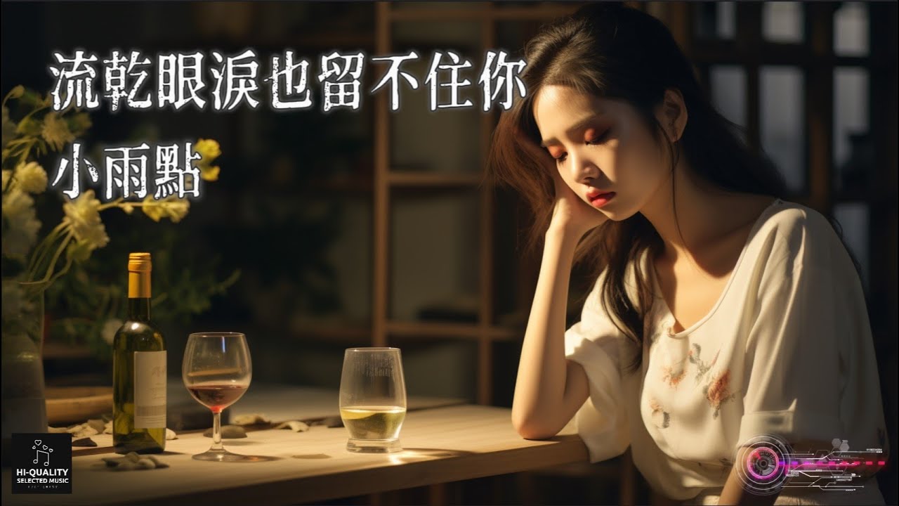 【高清MV】小雨點 - 流乾眼淚也留不住你【Pinyin | AI音樂視頻 | 中文繁體拼音動態字幕】
