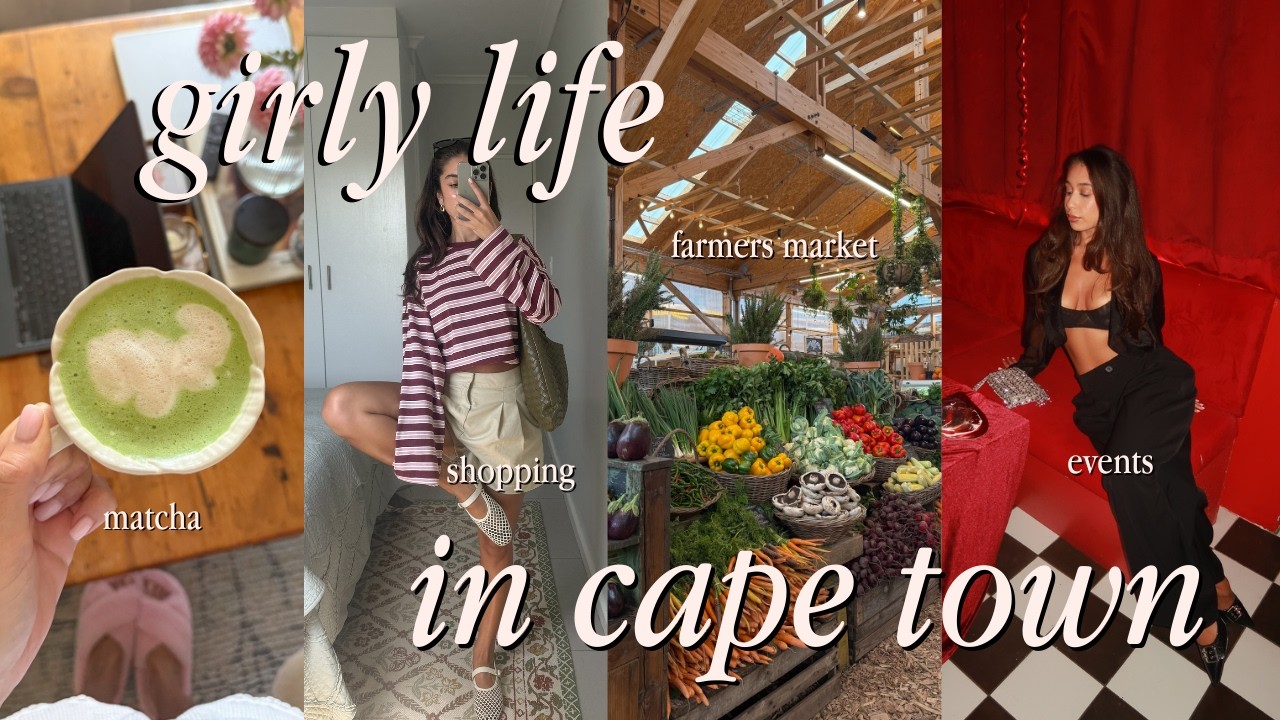 spend a few days with me in cape town ♡  fashion haul, shopping, routines, matcha + life lately