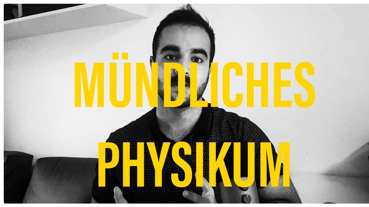 M&uuml;ndliches Physikum - Tipps, Erfahrungsbericht und F&auml;cher - so war es bei mir!