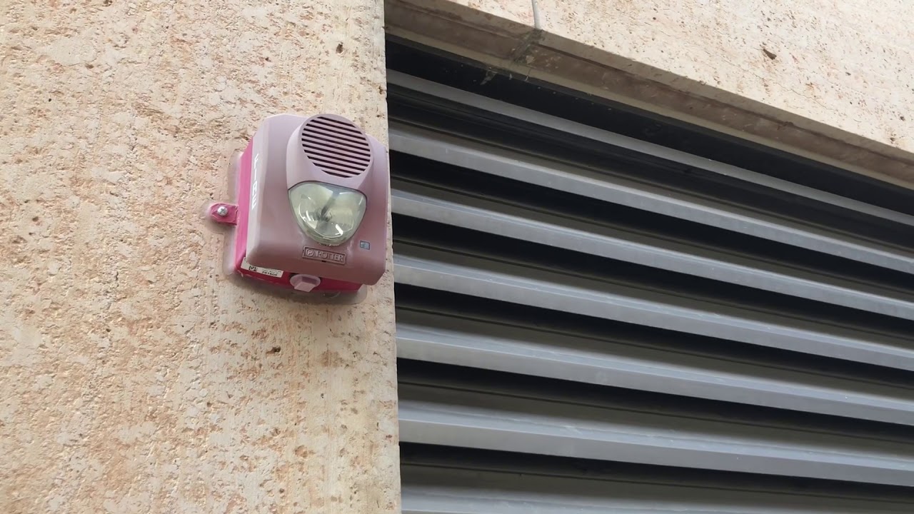 Sprinkler Alarm sounding at Mayo Clinic Hospital - Rochester Methodist Campus